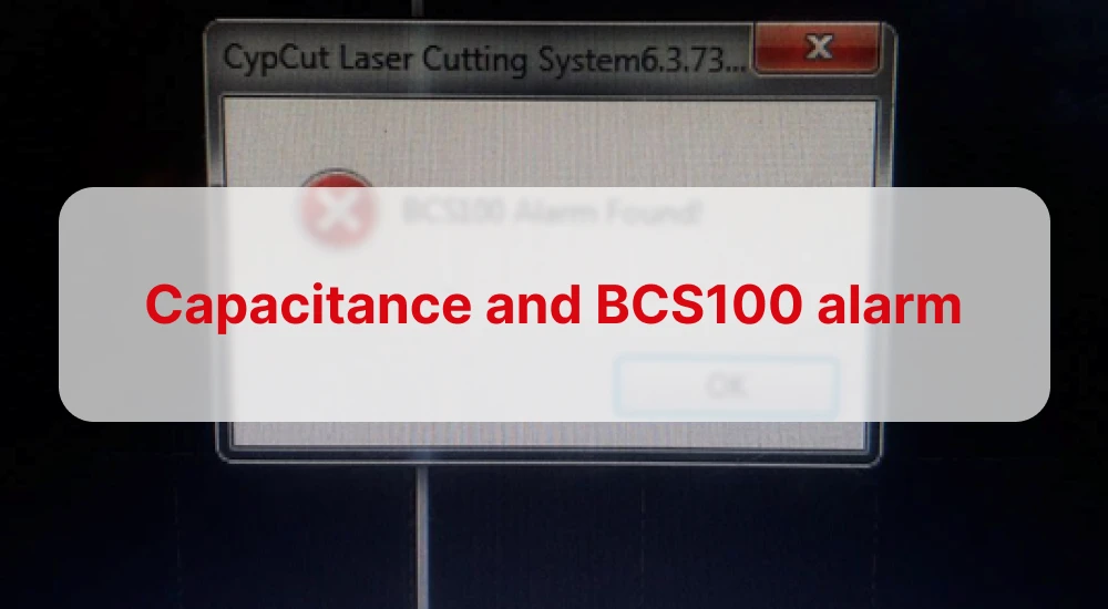 Capacitance and BCS100 alarm