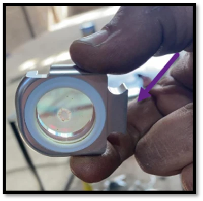 نمونه لنز محافظ دستگاه برش لیزر