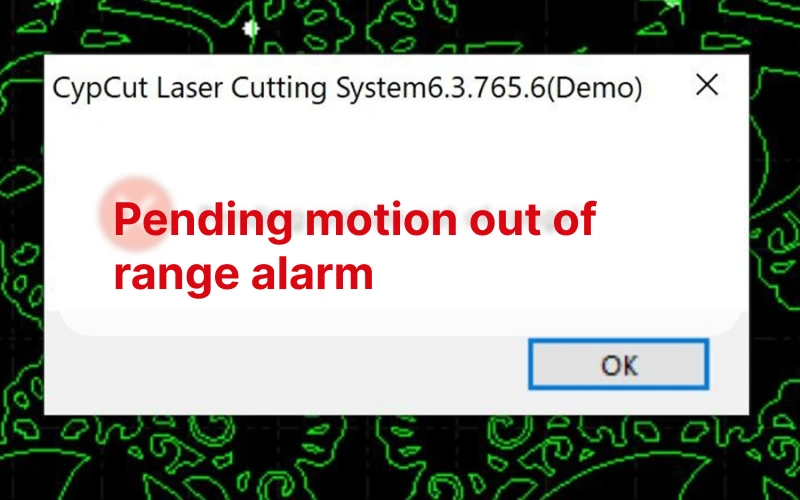 pending motion out of range alarm