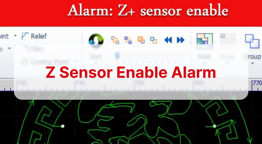 Z sensor enable alarm