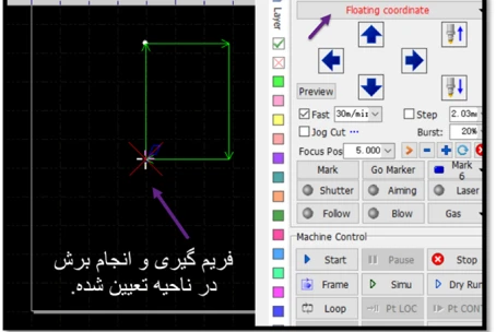 مشخص کردن مختصات در cypcut