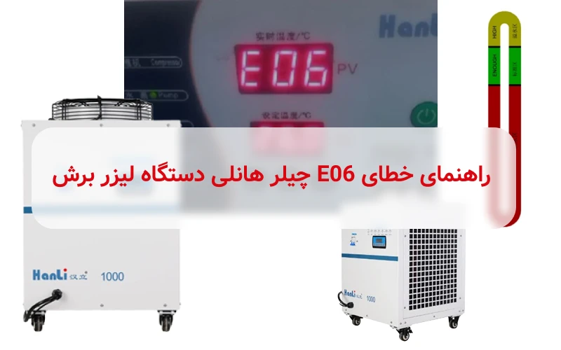 خطای E06 چیلر هانلی دستگاه لیزر